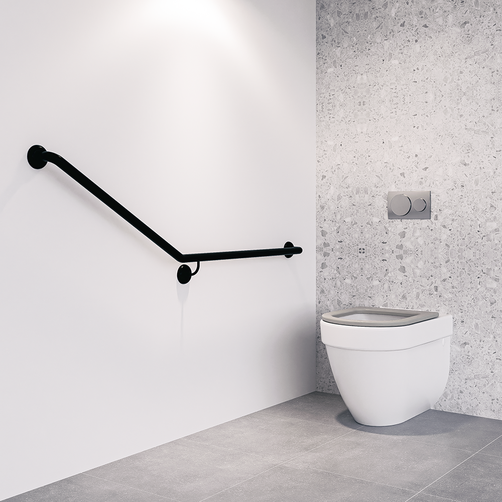 Metlam 30° Flush Mount Side Wall RH Grab Rail, view 4