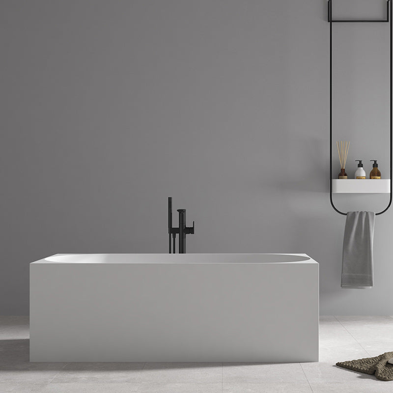 Multi fit Round Back to Wall Corner Gloss White Freestanding Bath - 1700mm