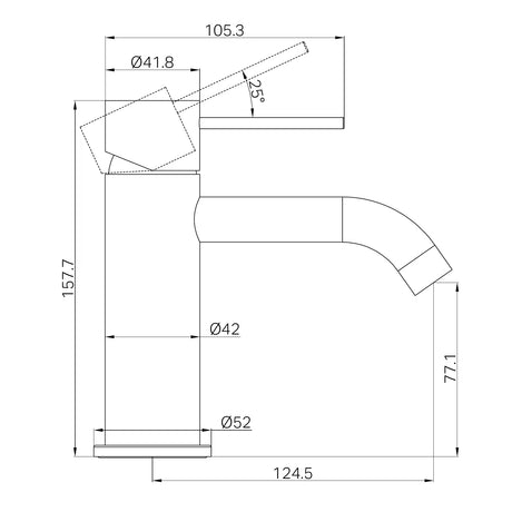 Nero Mecca Basin Mixer