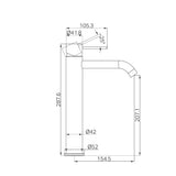 Nero Mecca Tall Basin Mixer