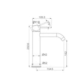 Nero Mecca Mid Tall Basin Mixer