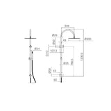 Nero Mecca Twin Shower With Slim Microphone Handshower