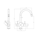 Nero Mecca 3 Way Filtered Tap