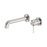 Nero Mecca Wall Basin/Bath Mixer Separate Back Plate 185mm