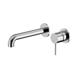 Nero Mecca Wall Basin/Bath Mixer Separate Back Plate 185mm
