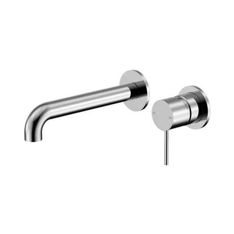 Nero Mecca Wall Basin/Bath Mixer Separate Back Plate 185mm