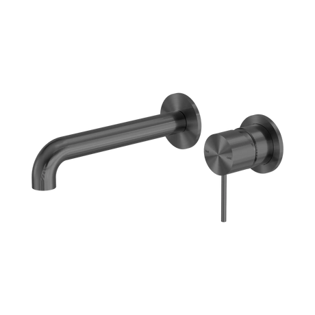 Nero Mecca Wall Basin/Bath Mixer Separate Back Plate 185mm