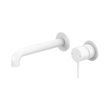 Nero Mecca Wall Basin/Bath Mixer Separate Back Plate 185mm