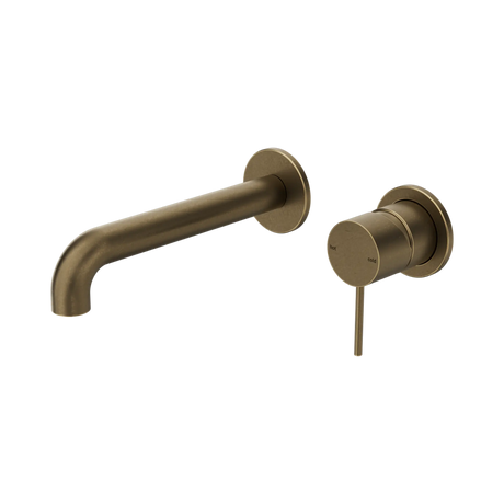 Nero Mecca Wall Basin/Bath Mixer Separate Back Plate 185mm