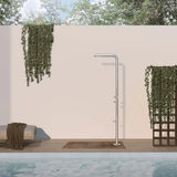 Parisi Envy II Outdoor Shower Column with Straight Shower Arm and Overhead Shower
