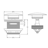 Pop-up Waste Bath Removable – view 8