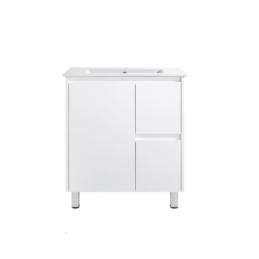 PE750R - 750x360x875mm PVC Waterproof Vanity with Ceramic Basin