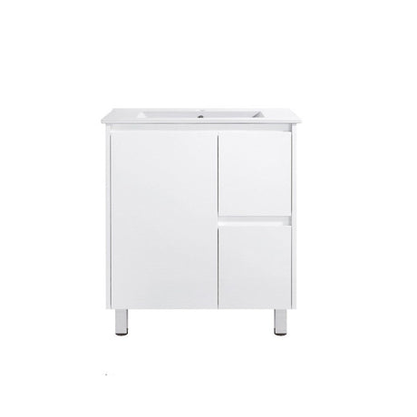 PE750R - 750x360x875mm PVC Waterproof Vanity with Ceramic Basin