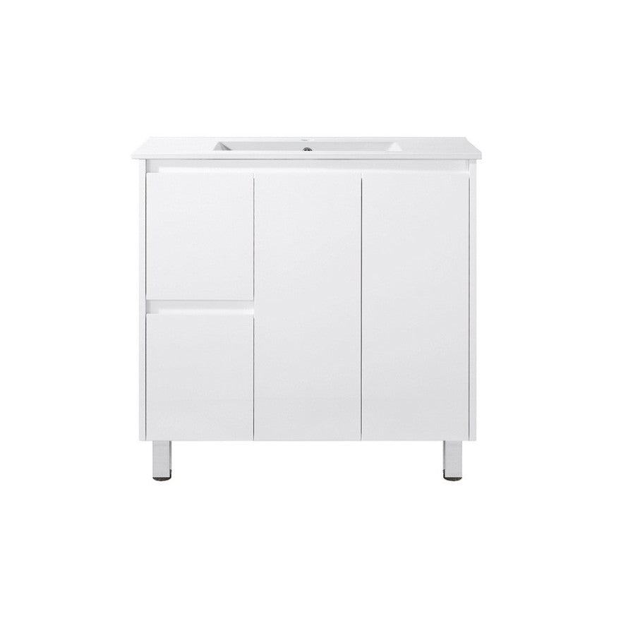 PE900L - 900x360x875mm PVC Waterproof Vanity with Ceramic Basin