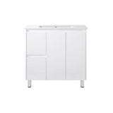 PE900L - 900x360x875mm PVC Waterproof Vanity with Ceramic Basin
