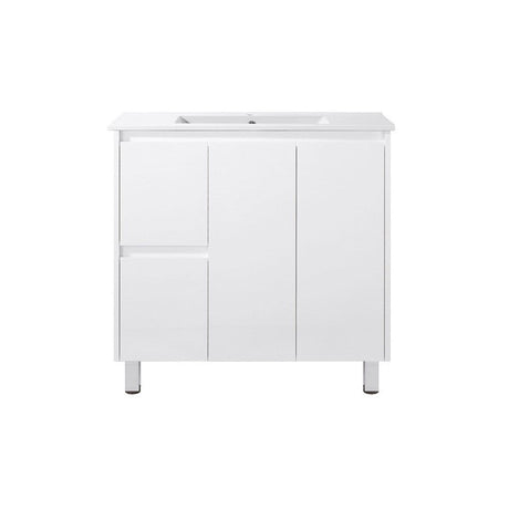 PE900L - 900x360x875mm PVC Waterproof Vanity with Ceramic Basin