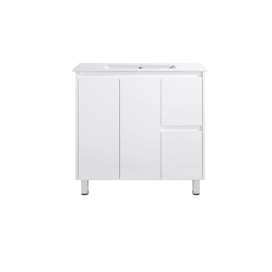 PE900R - 900x360x875mm PVC Waterproof Vanity with Ceramic Basin