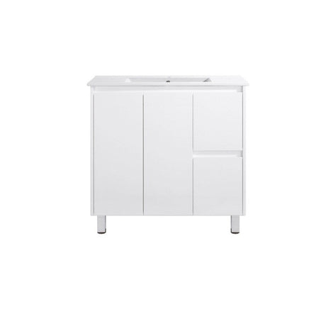 PE900R - 900x360x875mm PVC Waterproof Vanity with Ceramic Basin