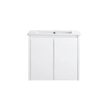 PEWH600 - 600x360x540mm Wall Hung PVC Waterproof Vanity with Ceramic Basin