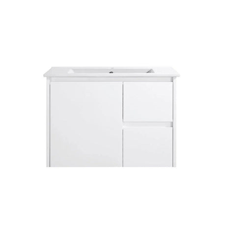 PEWH750R - 750x360x540mm Wall Hung PVC Waterproof Vanity with Ceramic Basin