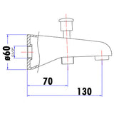 Yale Spout with Diverter – alternate view
