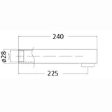 Yale Spout 240mm – alternate view