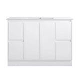 PS1200-KB - 1200x460x880mm Kickboard PVC Waterproof Vanity with Ceramic Basin