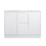 PS1200D-KB - 1200x460x880mm Kickboard PVC Waterproof Vanity with Ceramic Basin