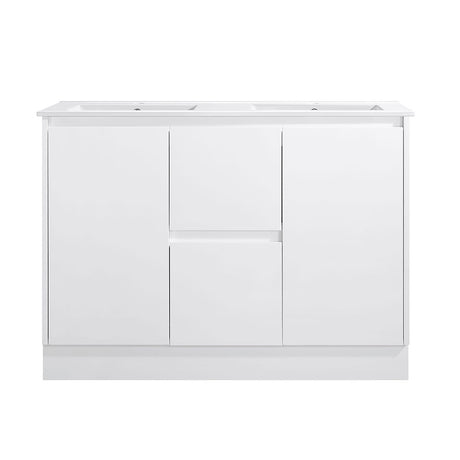 PS1200D-KB - 1200x460x880mm Kickboard PVC Waterproof Vanity with Ceramic Basin