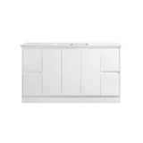 PS1500-KB - 1500x460x880mm Kickboard PVC Waterproof Vanity with Ceramic Basin