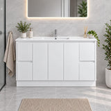 Presley 1500mm PVC Vanity on Kickboard - 1500x460x880mm