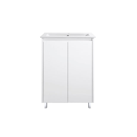 PS600 - 600x460x875mm PVC Waterproof Vanity with Ceramic Basin