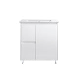 PS750L - 750x460x875mm PVC Waterproof Vanity with Ceramic Basin