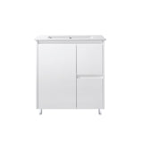 PS750R - 750x460x875mm PVC Waterproof Vanity with Ceramic Basin