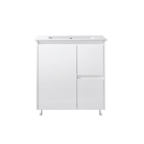 PS750R - 750x460x875mm PVC Waterproof Vanity with Ceramic Basin