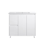 PS900L - 900x460x875mm PVC Waterproof Vanity with Ceramic Basin