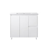 PS900R - 900x460x875mm PVC Waterproof Vanity with Ceramic Basin
