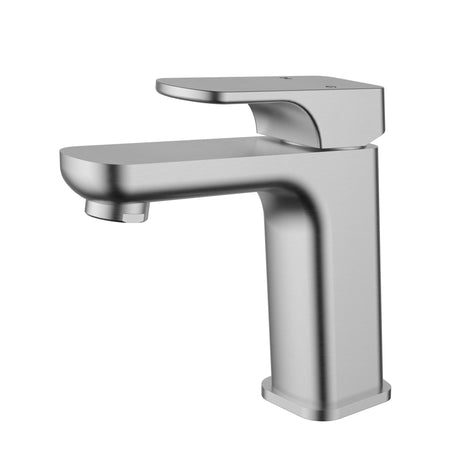 Eden Round Cornered Rectangle Handle Basin Mixer Lead Free – detail view