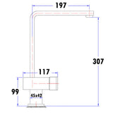 Nova Sink Mixer Chrome – alternate view