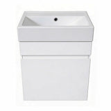 PWH450 - 450x300x540mm Wall Hung PVC Waterproof Vanity with Ceramic Basin