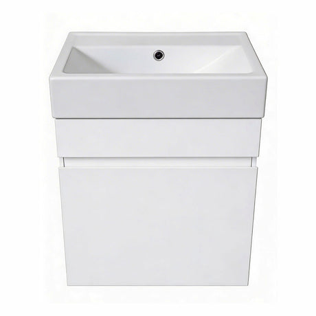 PWH450 - 450x300x540mm Wall Hung PVC Waterproof Vanity with Ceramic Basin