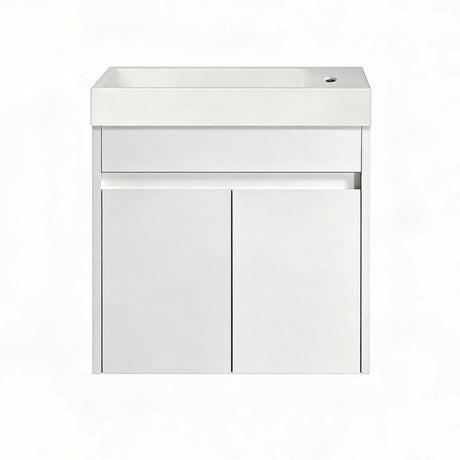 PWH500 - 500x300x540mm Wall Hung PVC Waterproof Vanity Poly Marble Basin