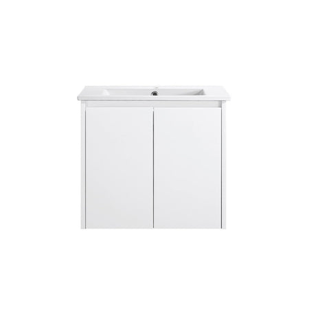PWH600 - 600x460x540mm Wall Hung PVC Waterproof Vanity with Ceramic Basin