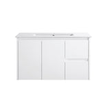 PWH900R - 900x460x540mm Wall Hung PVC Waterproof Vanity with Ceramic Basin