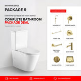 Hali Brushed Gold Bathroom Package – Complete Shower, Toilet & Accessory Set