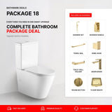 Lucy Brushed Gold Bathroom Package – Complete Shower, Toilet & Accessory Set