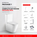 Ruki Chrome Bathroom Package – Complete Shower, Toilet & Accessory Set