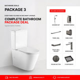 Ruki Gun Metal Bathroom Package – Complete Shower, Toilet & Accessory Set