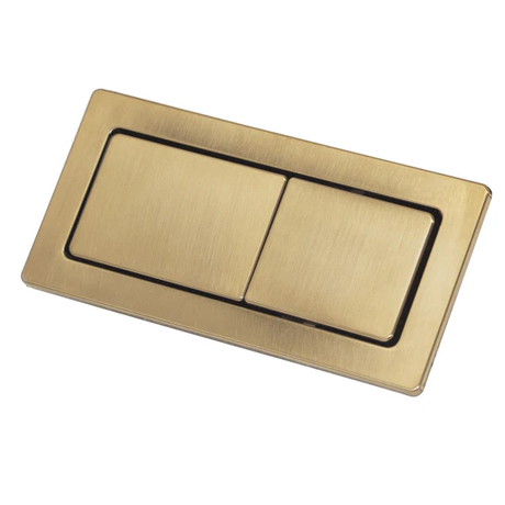 Rectangular Flush Buttons – Brushed Gold