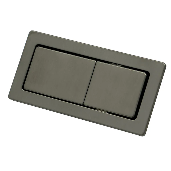 Rectangular Flush Buttons – Gun Metal